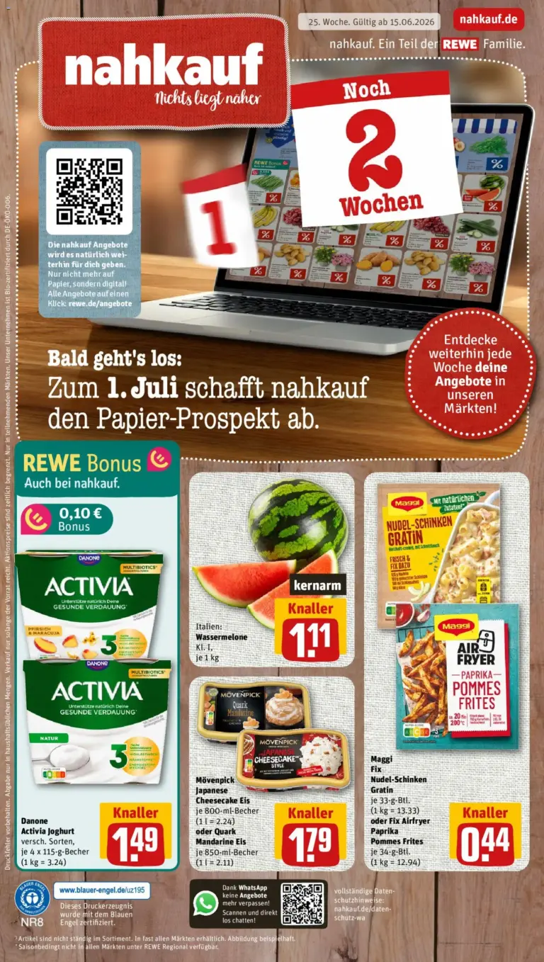 Rewe ihr Kaufpark Prospekt ab 15.06.2026 zum Blättern