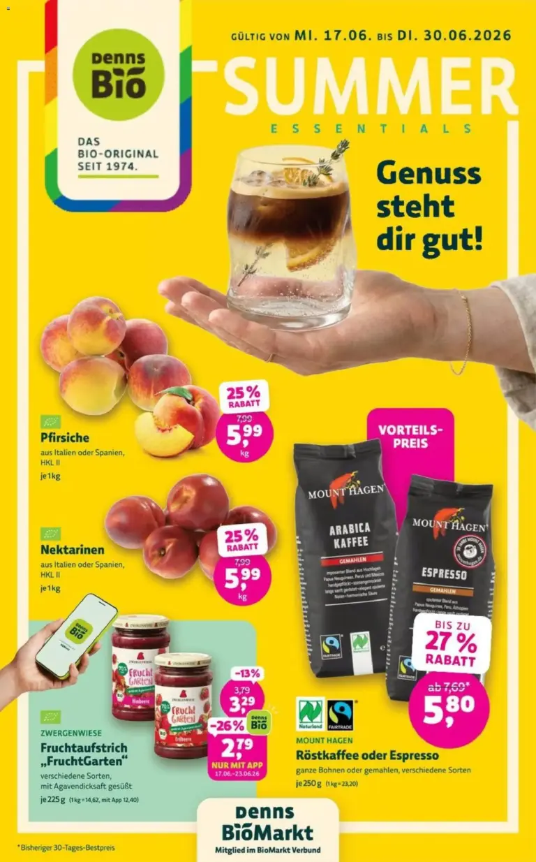 Denns BioMarkt Prospekt ab 17.06.2026 zum Blättern