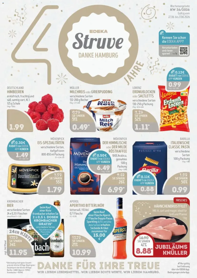 Edeka Struve Prospekt ab 22.06.2026 zum Blättern
