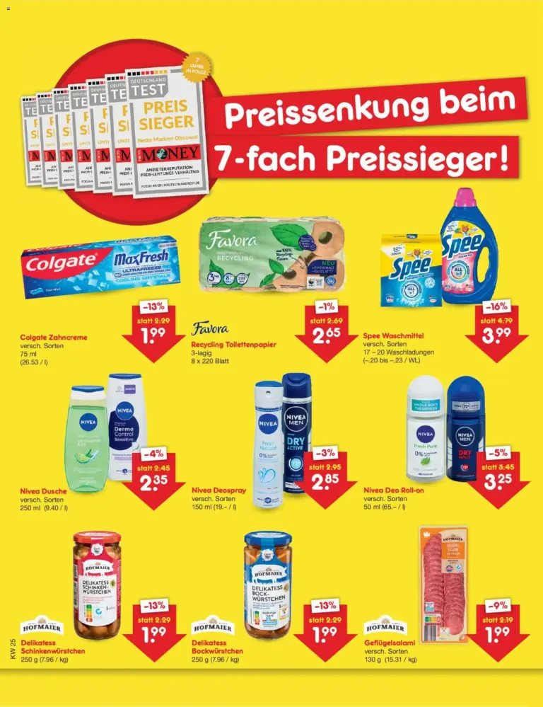 Netto Marken-Discount Preissenkung auf Dauer ab 12.06.2026 Angebote