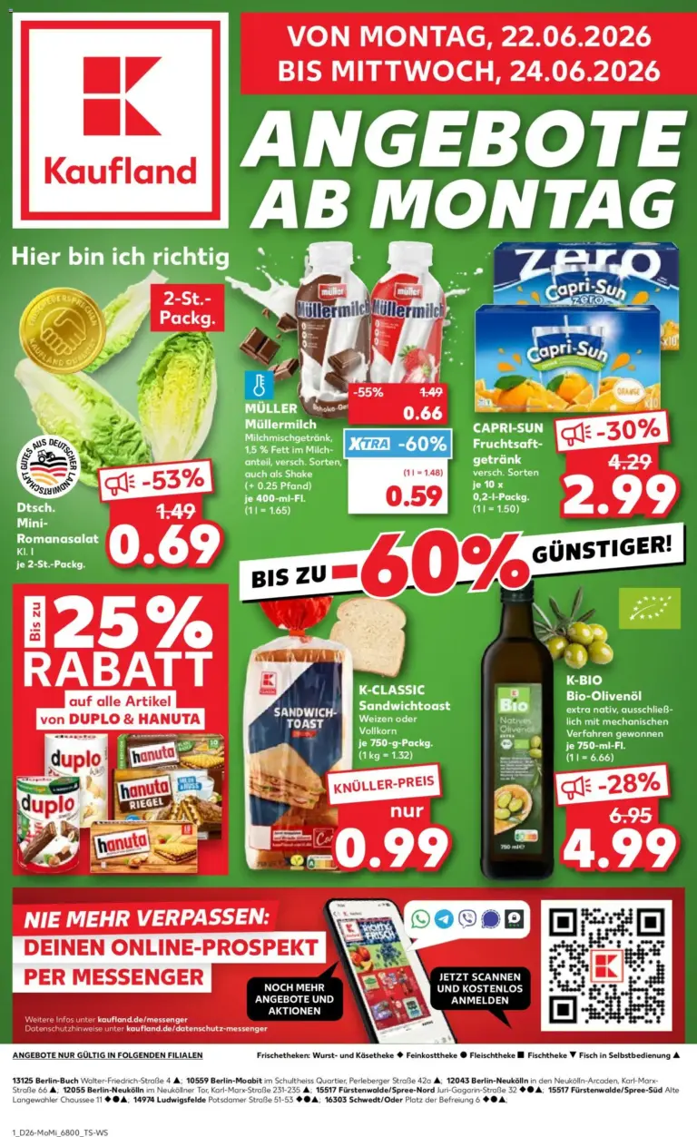 Prospekt Kaufland ab 22.06.2026 Angebote Online zum BlÀttern