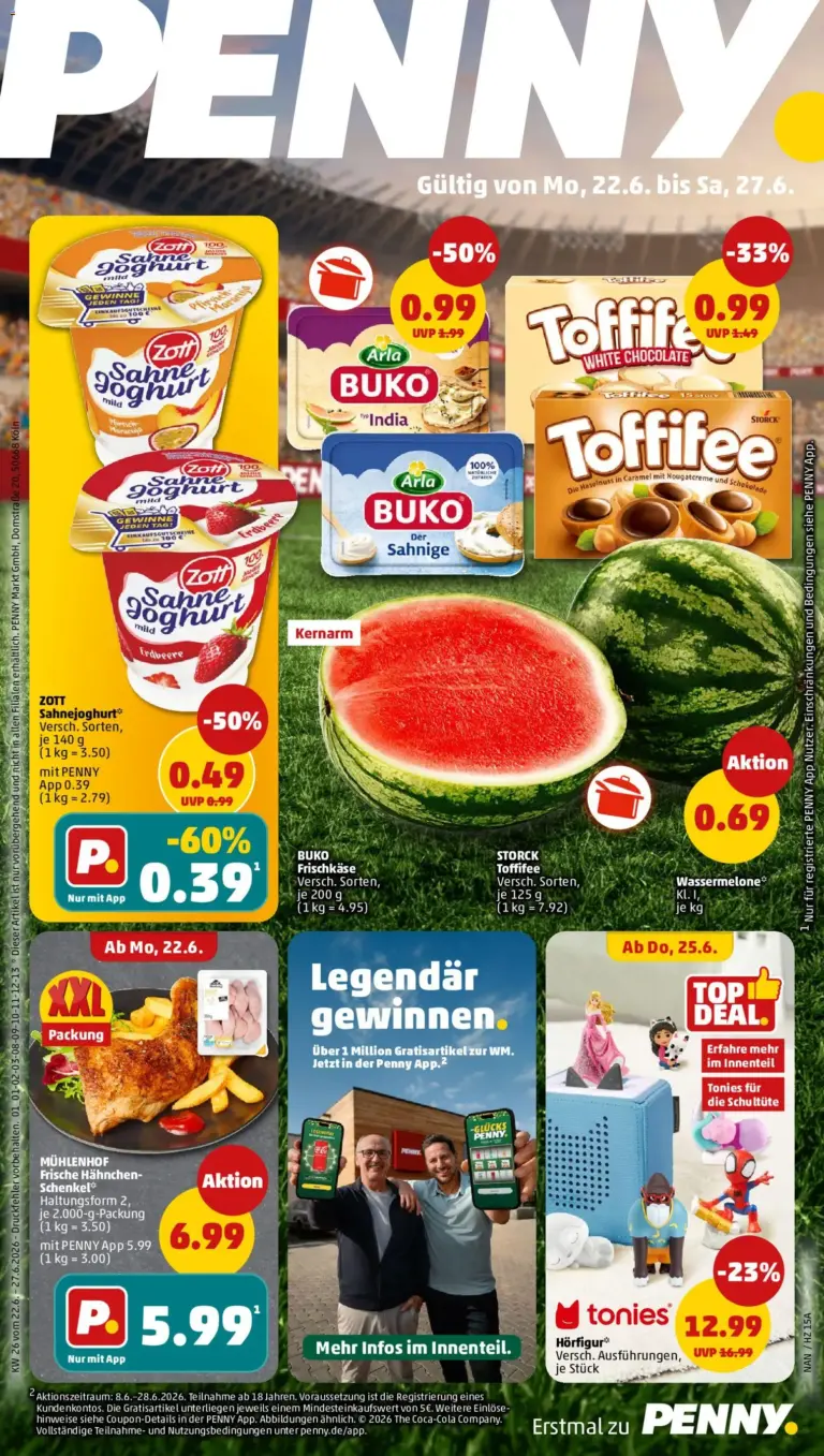 Penny Prospekt ab 22.06.2026 Angebote Online