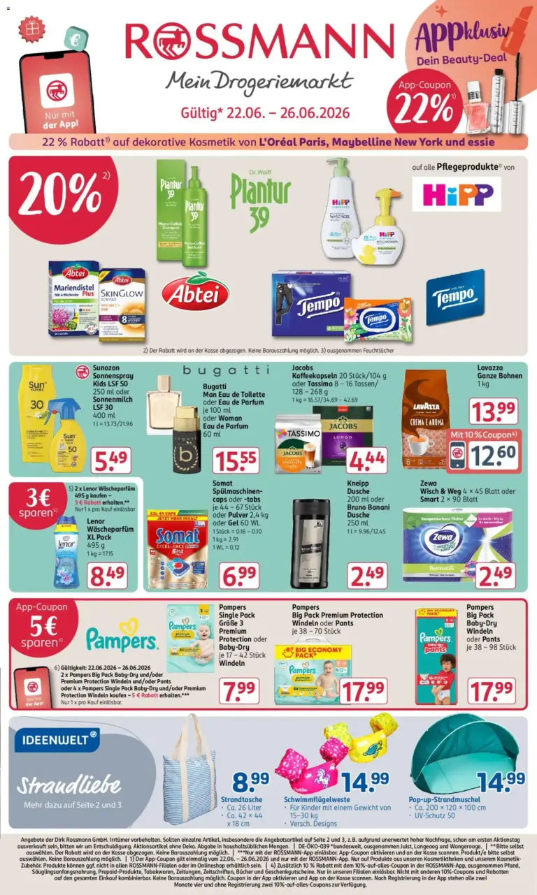 Rossmann Prospekt ab 22.06.2026 Angebote Online