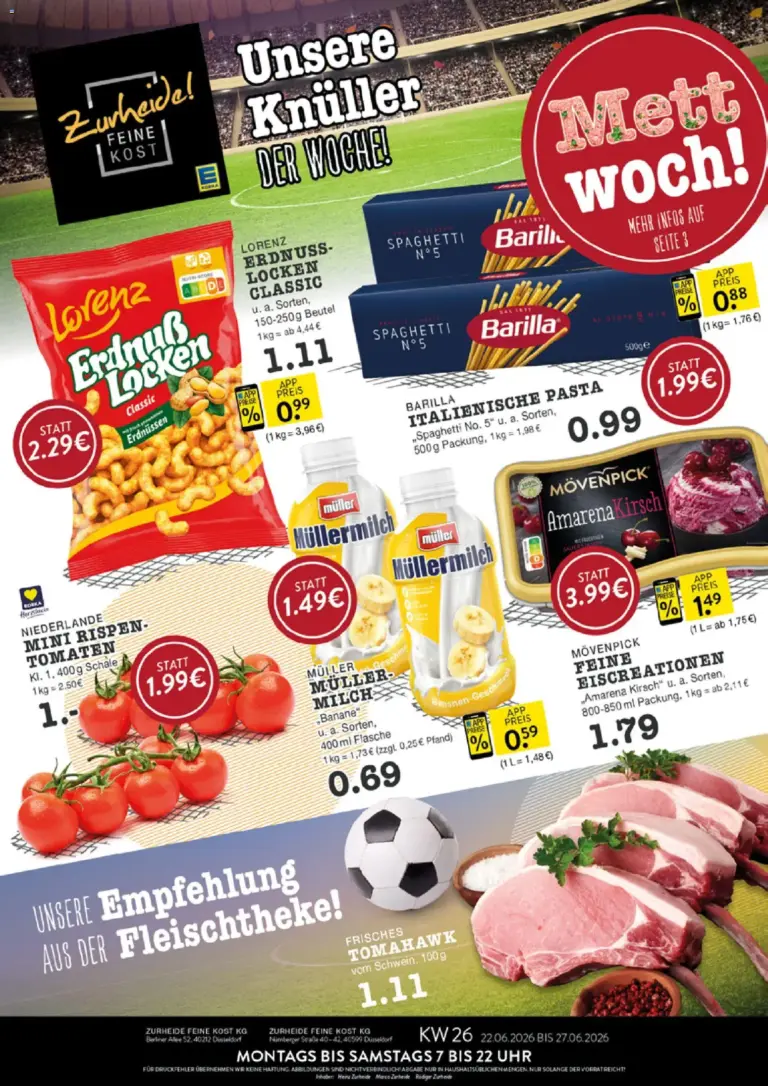 Edeka Zurheide Prospekt ab 22.06.2026 zum Blättern