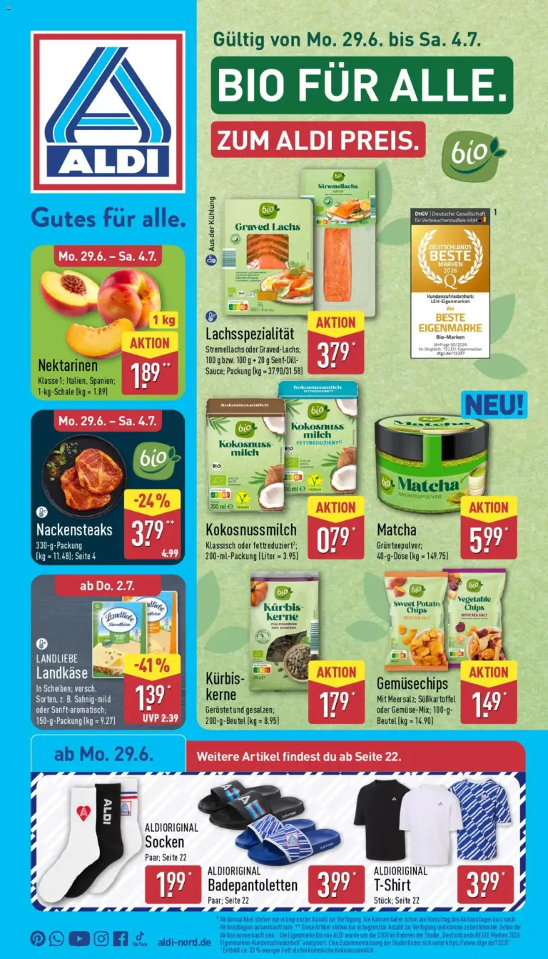 Aldi Prospekt ab 29.06.2026 Angebote Online