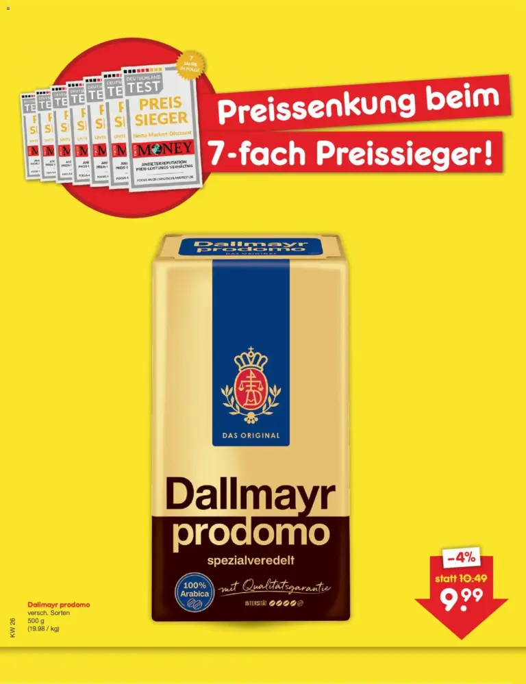 Netto Marken-Discount Preissenkung auf Dauer ab 24.06.2026 Angebote