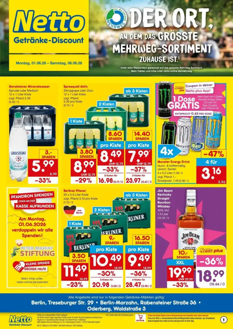 Netto Marken-Discount Prospekt Berlin ab 01.06.2026 Angebote