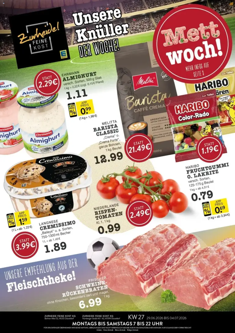 Edeka Zurheide Prospekt ab 29.06.2026 zum Blättern
