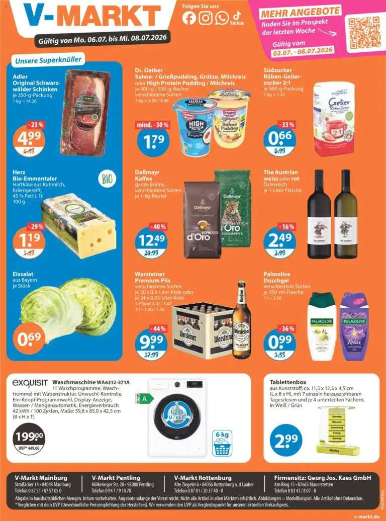 Angebote V-Markt Angebote ab Montag ab 06.07.2026