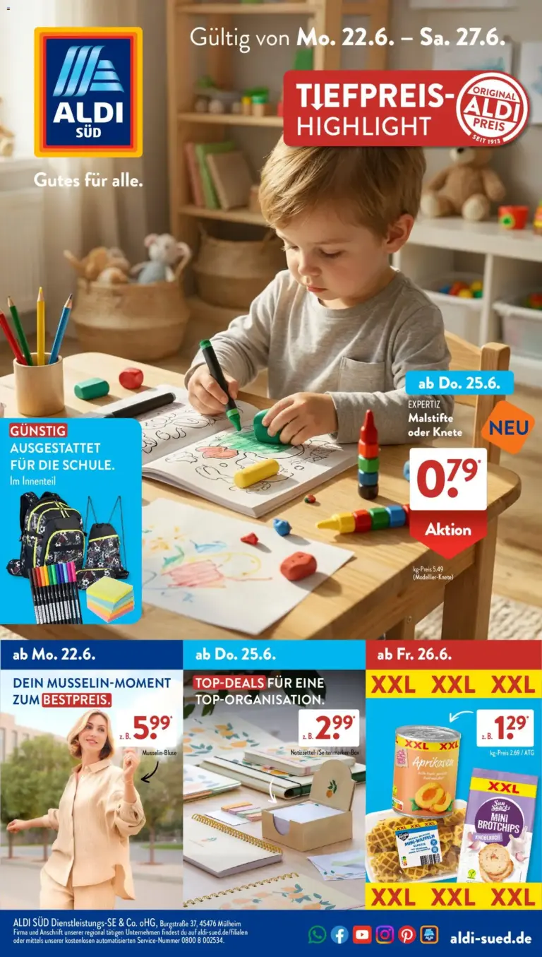 Aldi Süd Prospekt ab 22.06.2026 zum Blättern