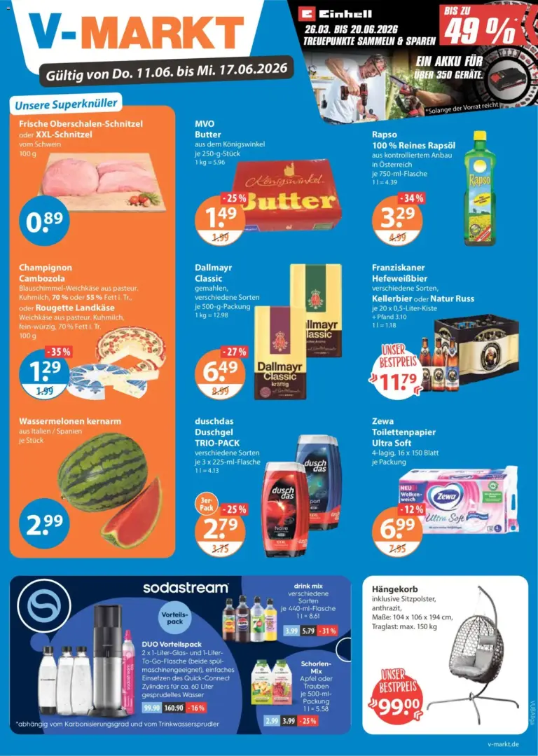 Angebote V-Markt Schwaben / Oberbayern ab 11.06.2026