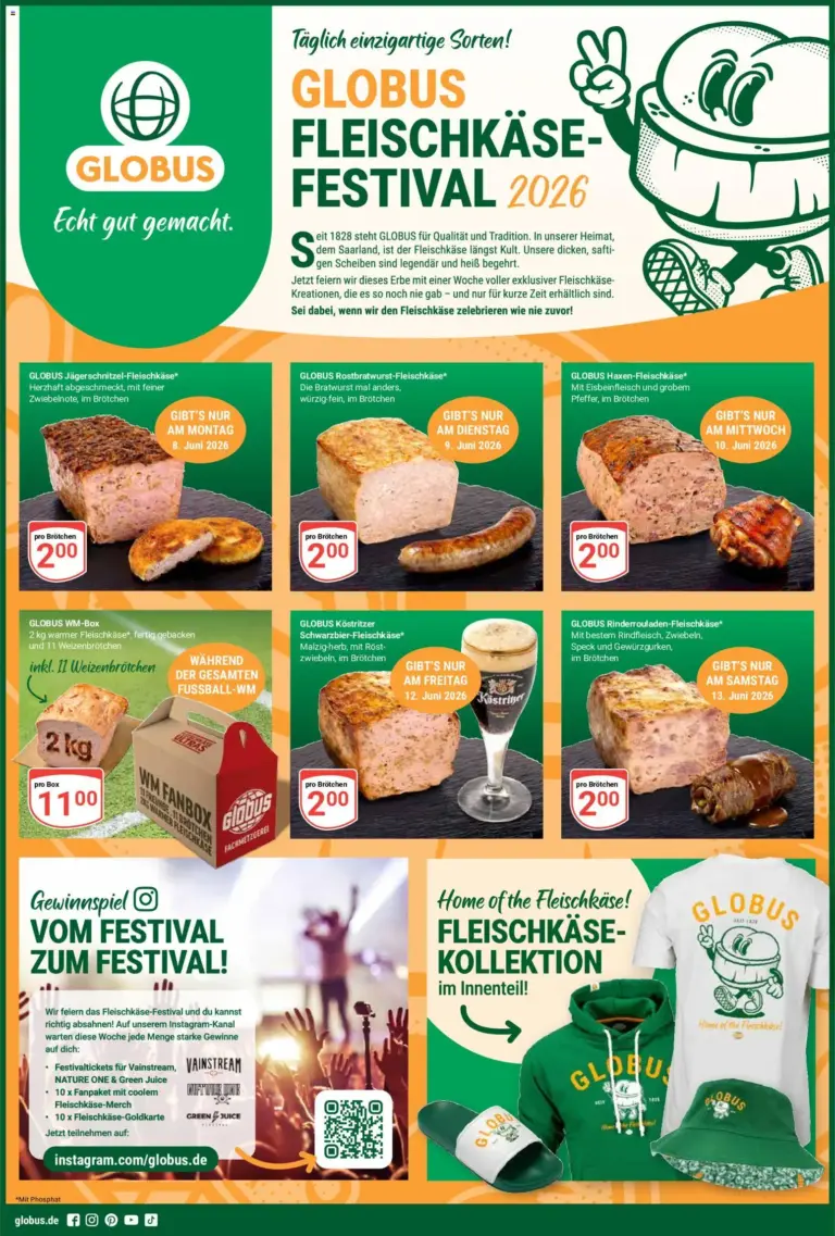 Globus Prospekt ab 08.06.2026 Angebote online