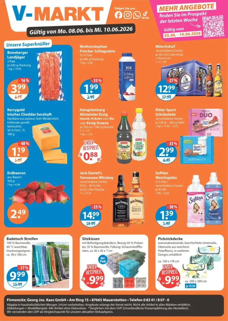 Angebote V-Markt Schwaben / Oberbayern ab Montag ab 08.06.2026