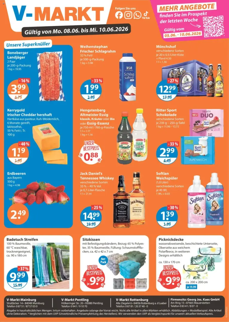 Angebote V-Markt Hallertau / Oberpfalz ab Montag ab 08.06.2026
