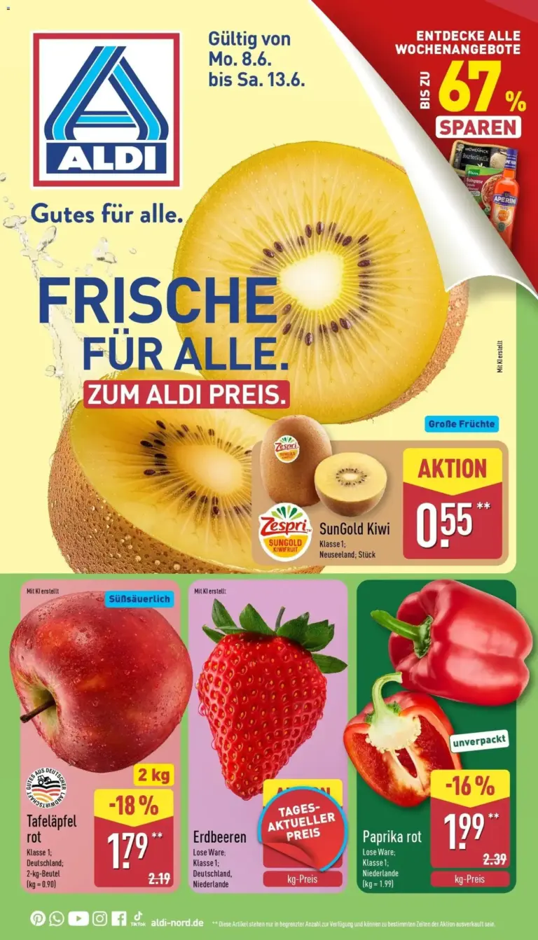 Aldi - ALDI Nord Wochenangebote ab 08.06.2026 Angebote Online