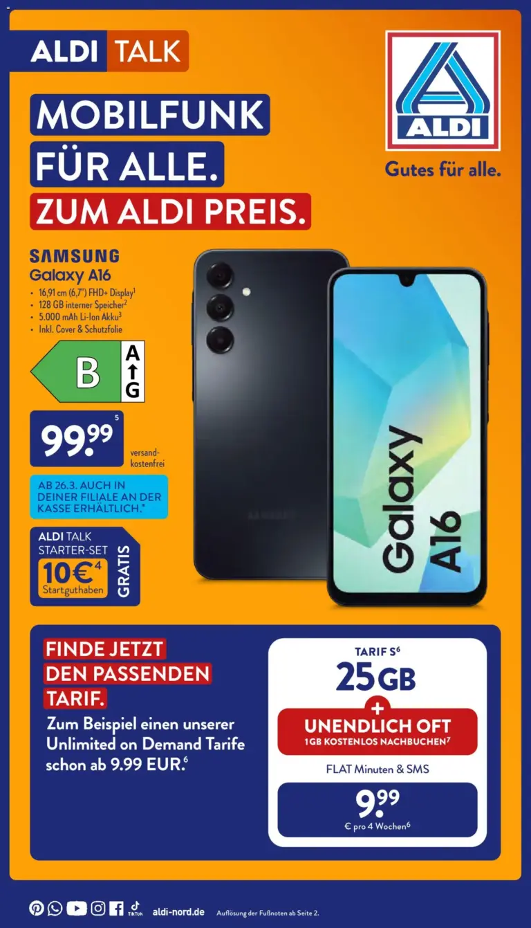 Aldi Talk Beileger ab 30.03.2026 Angebote Online
