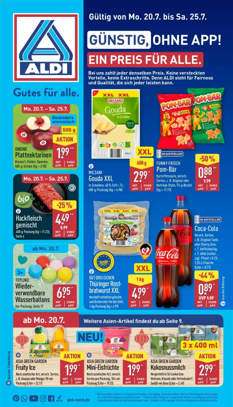 Aldi Prospekt ab 20.07.2026 Angebote Online