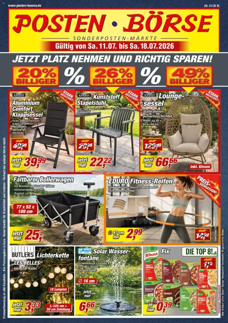 Posten Börse Prospekt ab 11.07.2026 zum Blättern