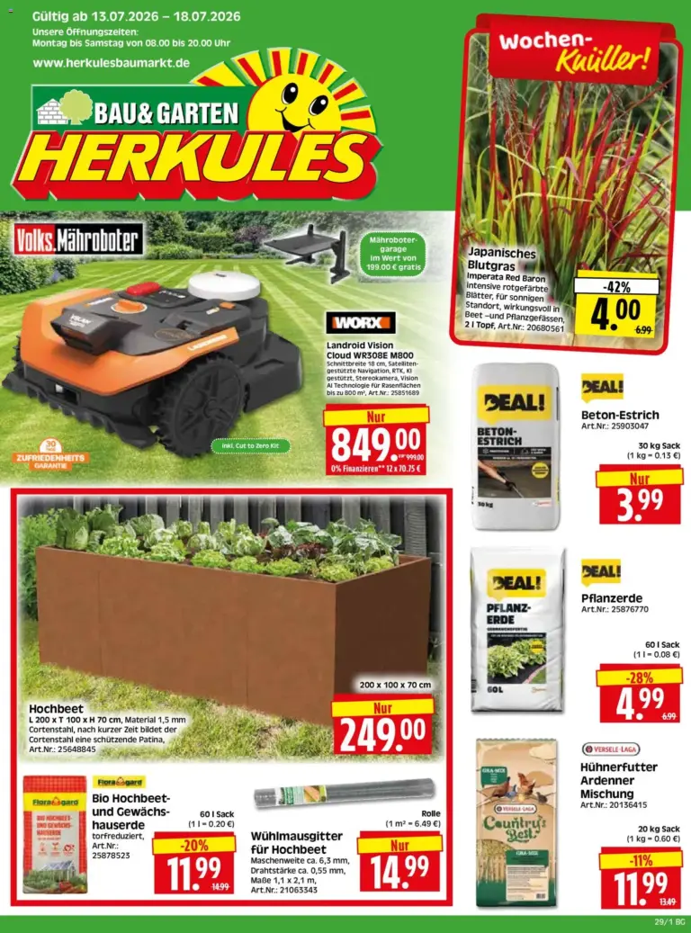 HERKULES Bau & Garten ab 13.07.2026 zum Blättern