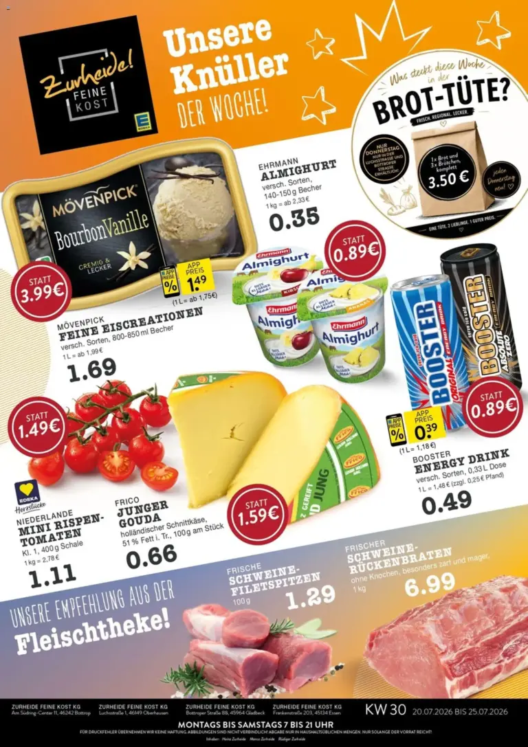 Edeka Zurheide Prospekt ab 20.07.2026 zum Blättern