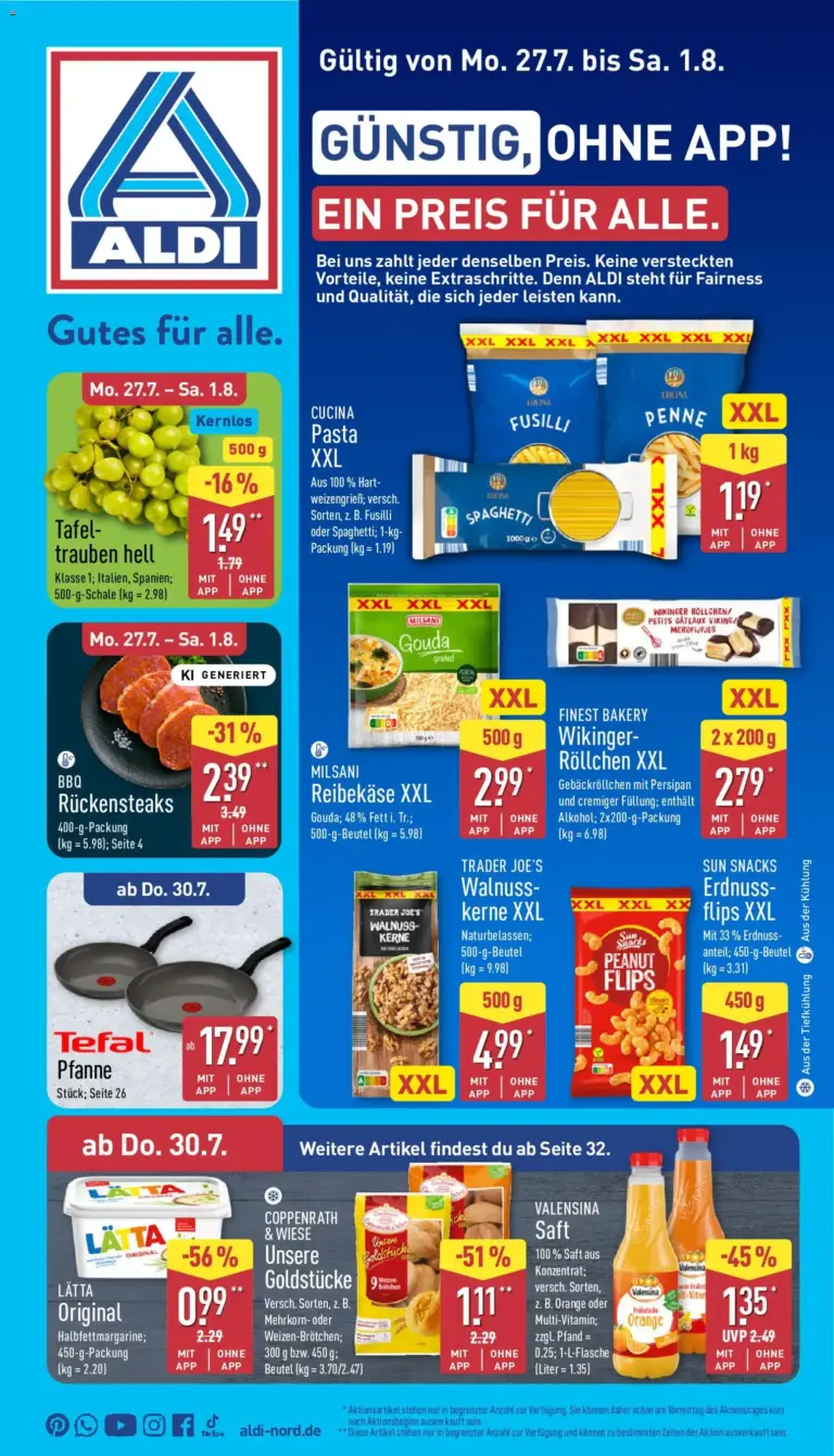 Aldi Prospekt ab 27.07.2026 Angebote Online