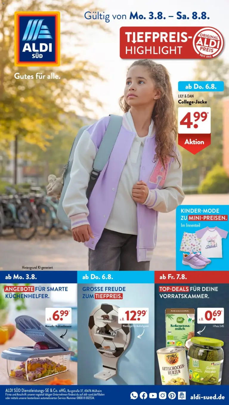 Aldi Süd Prospekt ab 03.08.2026 zum Blättern