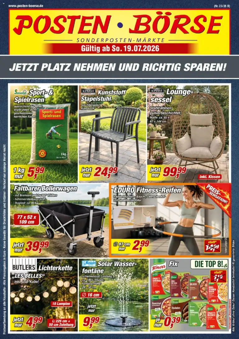Posten Börse Prospekt ab 19.07.2026 zum Blättern