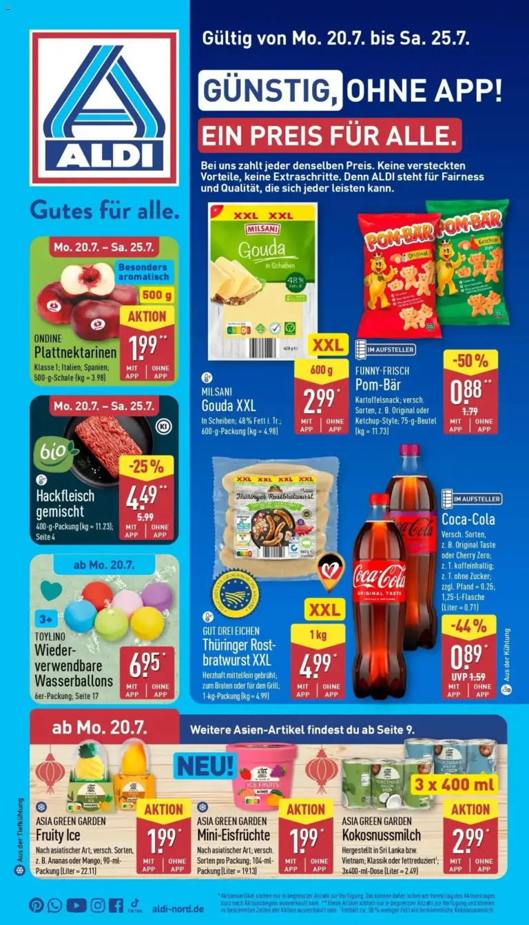 Aldi - ALDI Nord Wochenangebote ab 20.07.2026 Angebote Online
