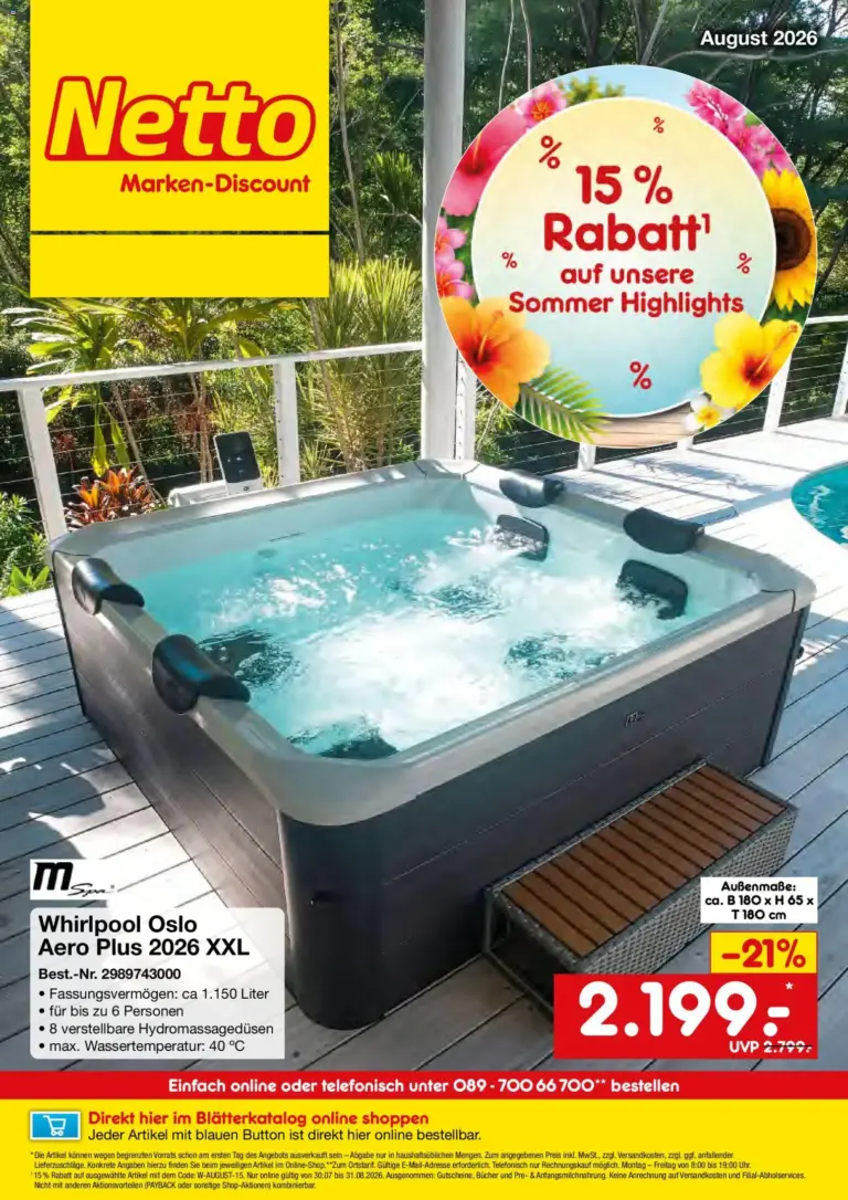 Netto Marken-Discount Online-Angebote August ab 01.08.2026 Angebote