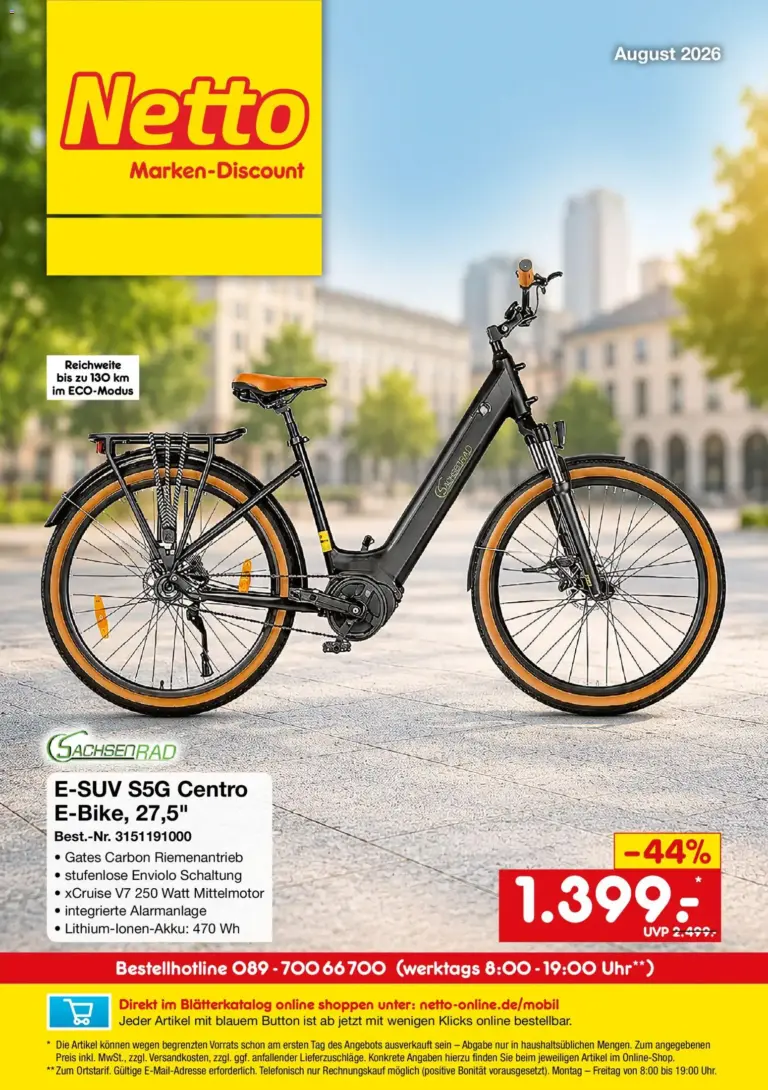 Netto Marken-Discount Online-Sonderangebote ab 01.08.2026 Angebote