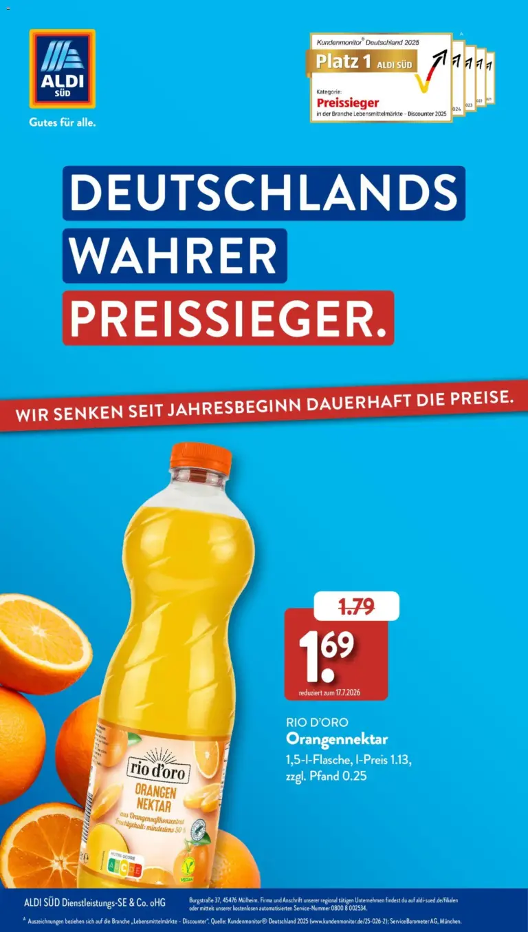 Aldi Süd Sonderprospekt ab 23.07.2026 zum Blättern