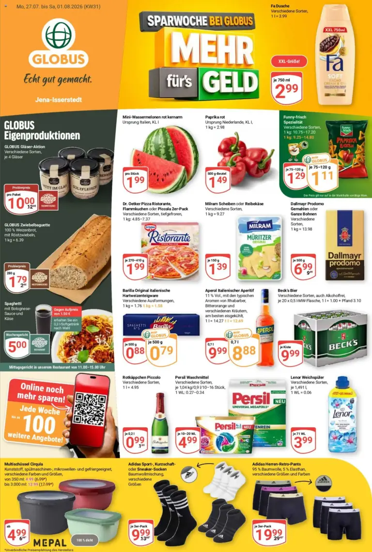 Globus Prospekt ab 27.07.2026 Angebote online