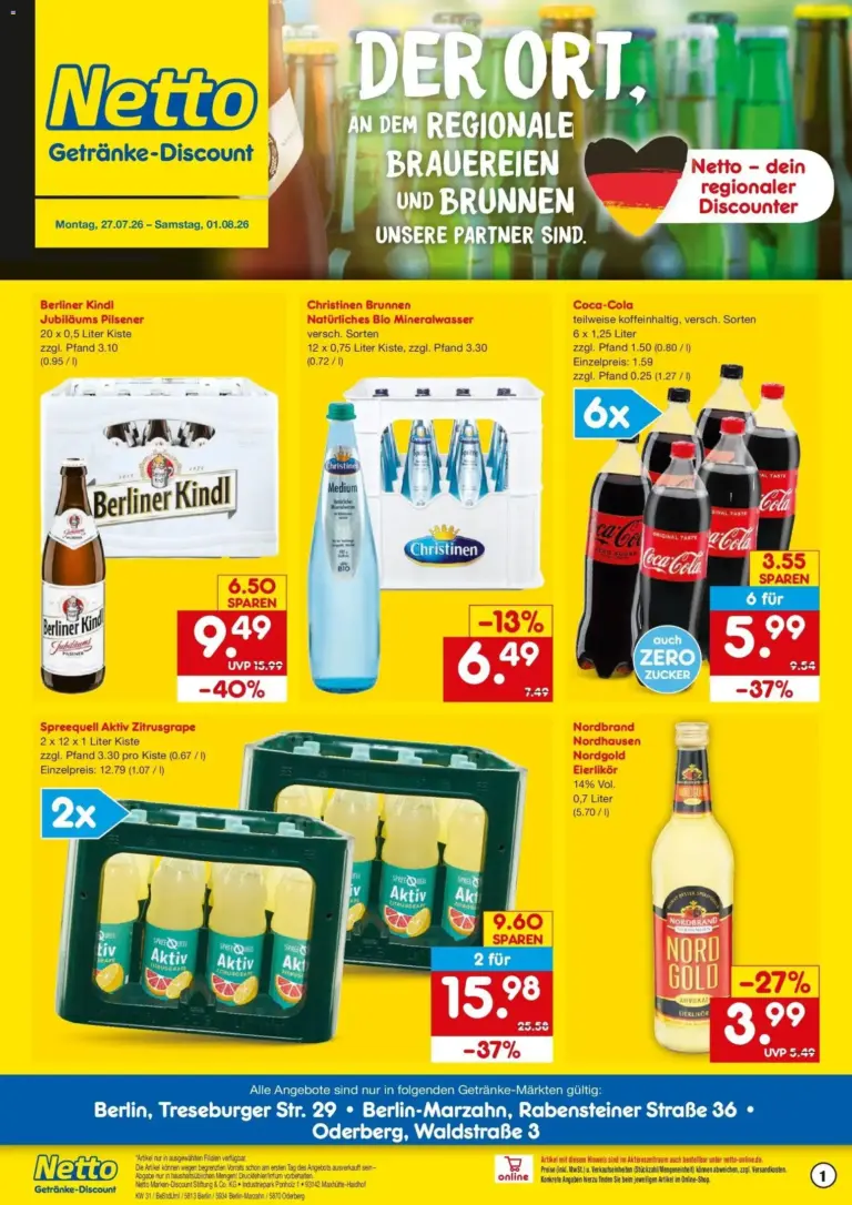 Netto Marken-Discount Prospekt Berlin ab 27.07.2026 Angebote