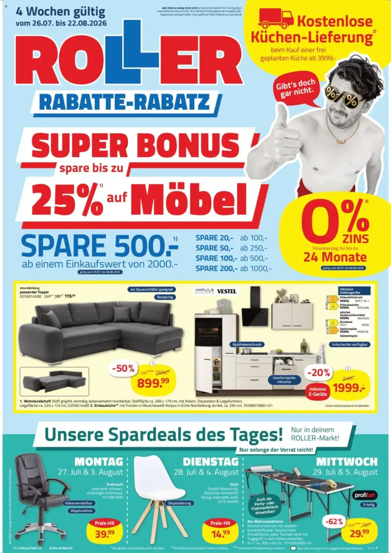 Roller Prospekt ab 26.07.2026 zum Blättern