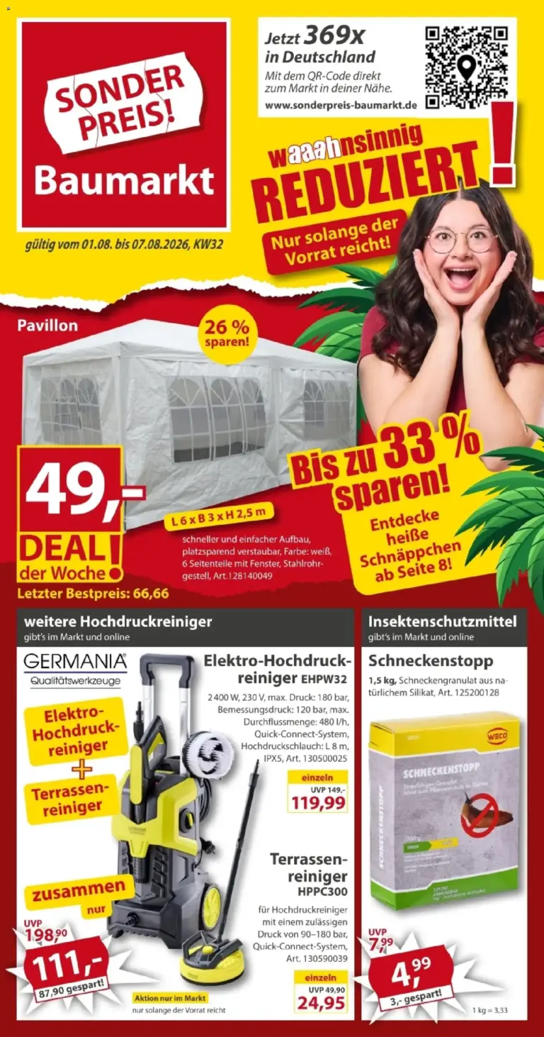 Sonderpreis Baumarkt Prospekt ab 01.08.2026 zum Blättern