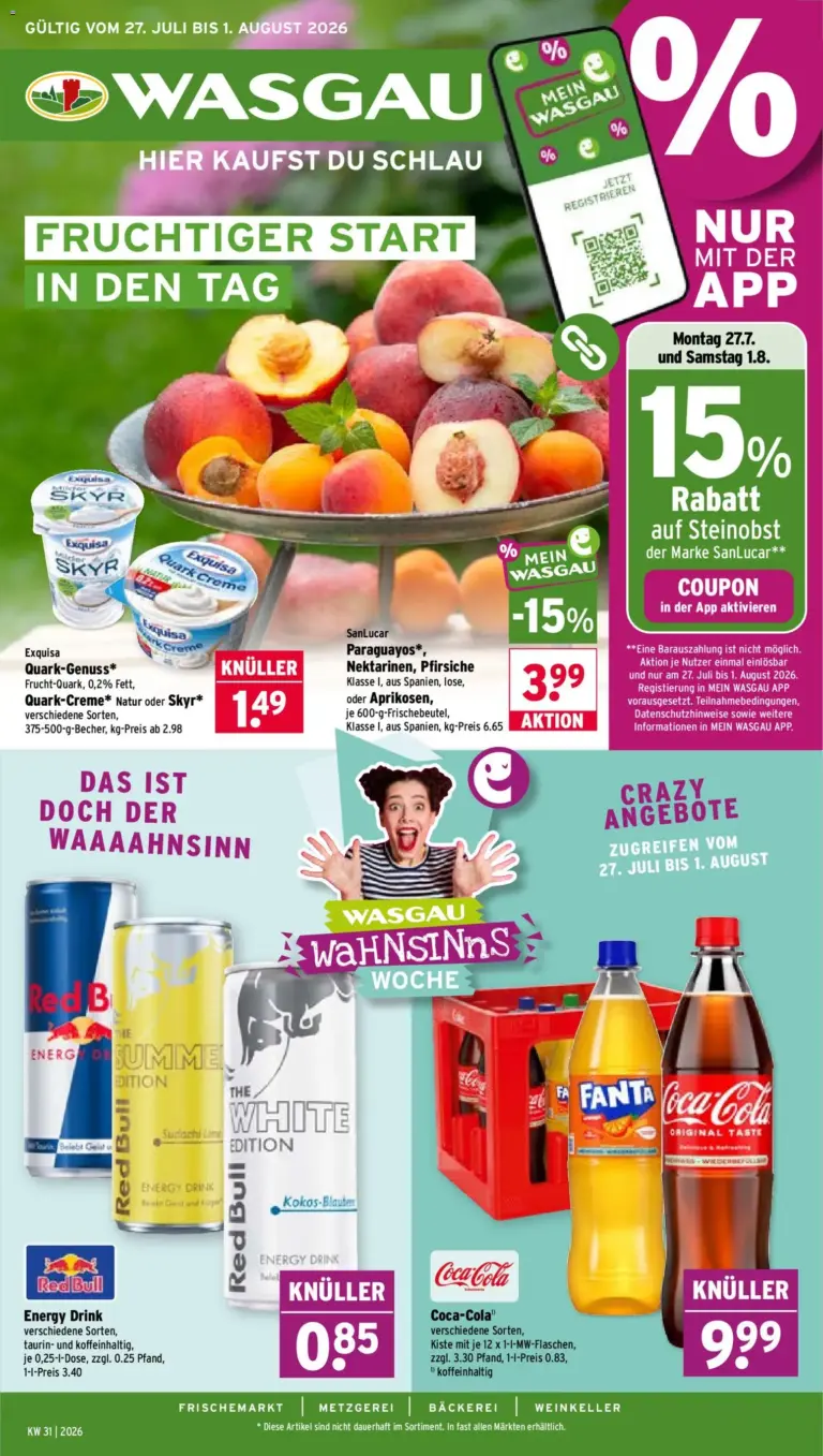 Wasgau Prospekt ab 27.07.2026 zum Blättern