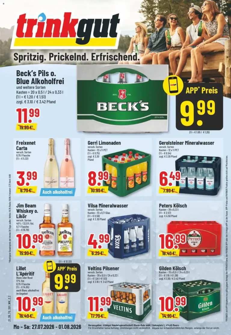 Trinkgut Prospekt ab 27.07.2026 Angebote online