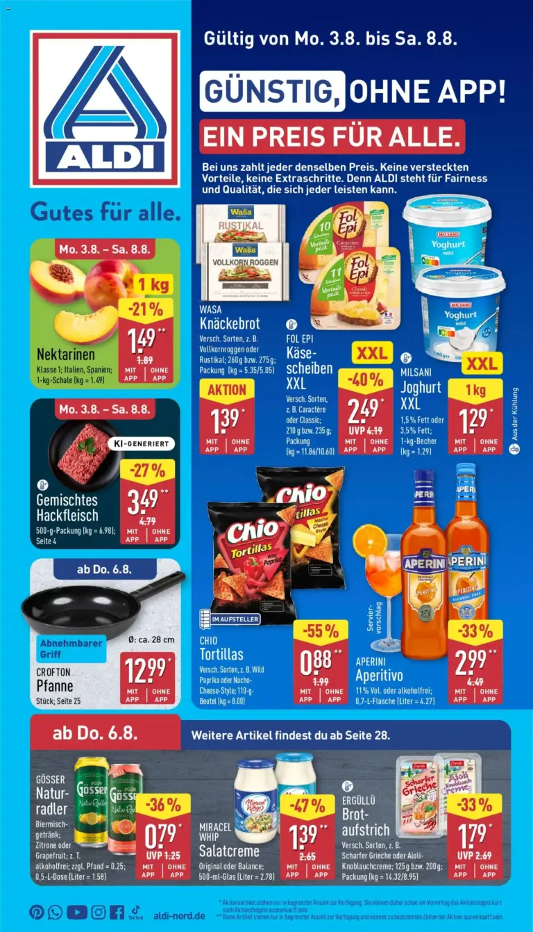 Aldi Prospekt ab 03.08.2026 Angebote Online