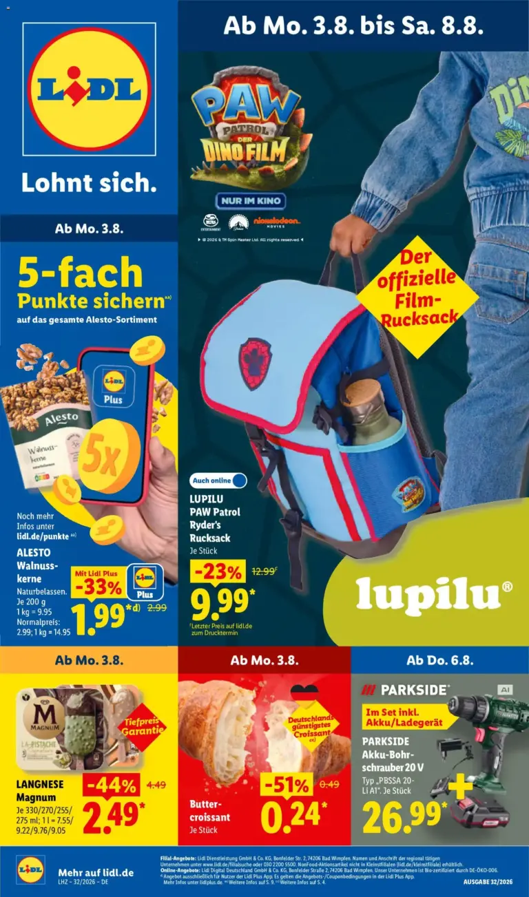 Lidl Prospekt ab 03.08.2026 zum Blättern Angebote