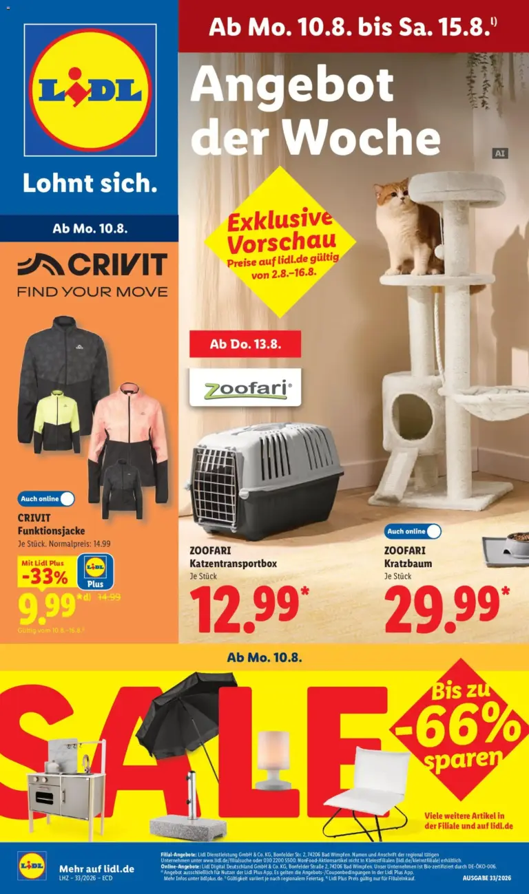 Lidl Prospekt ab 10.08.2026 zum Blättern Angebote