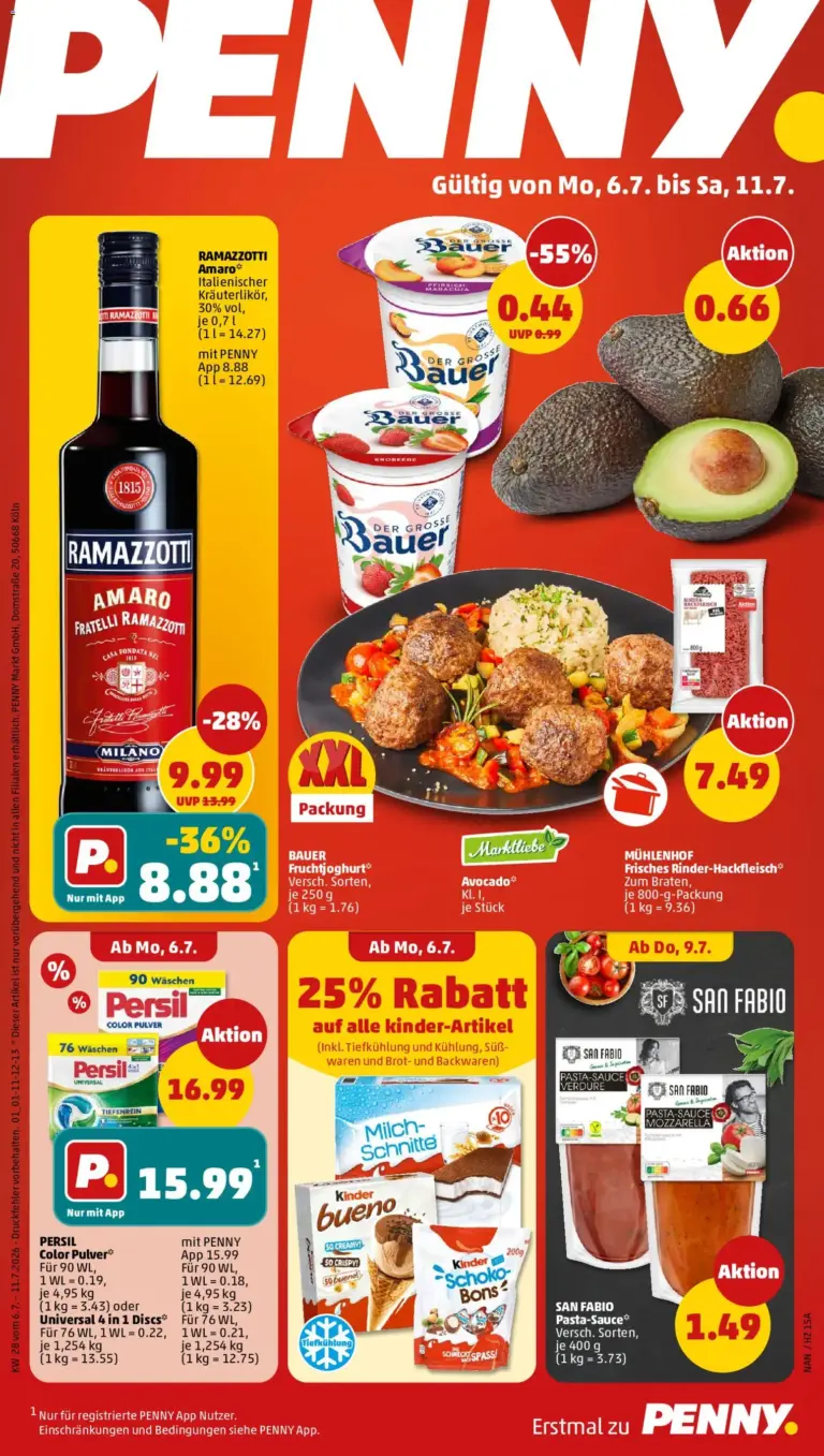Penny Prospekt ab 06.07.2026 Angebote Online