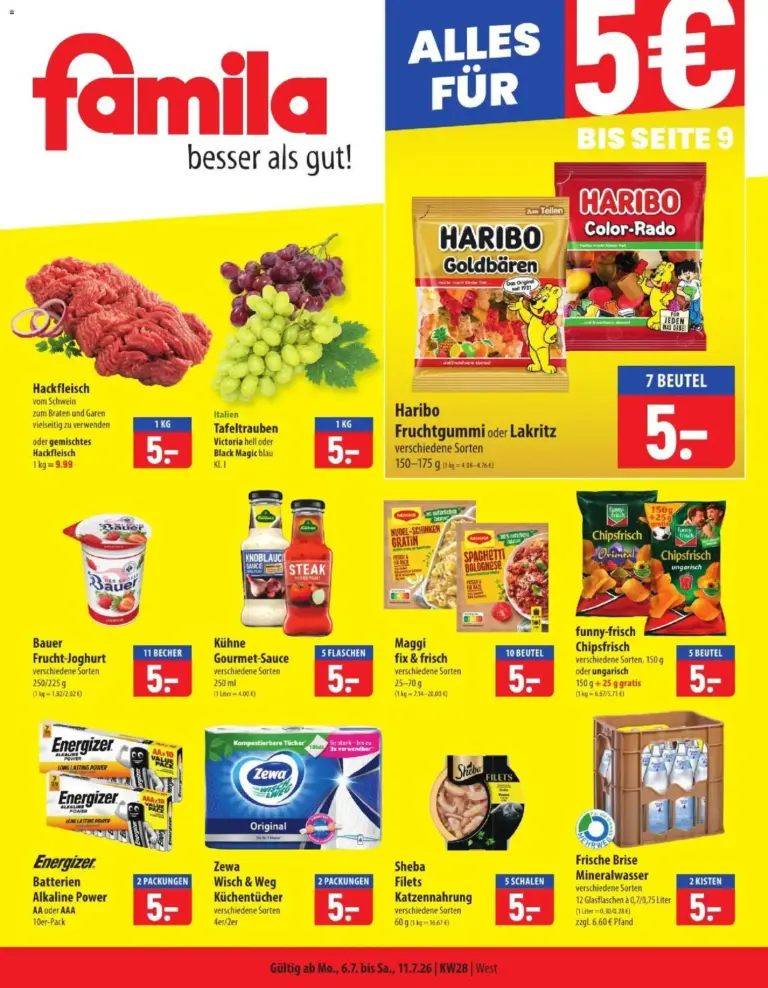 Famila Prospekt ab 06.07.2026 zum Blättern