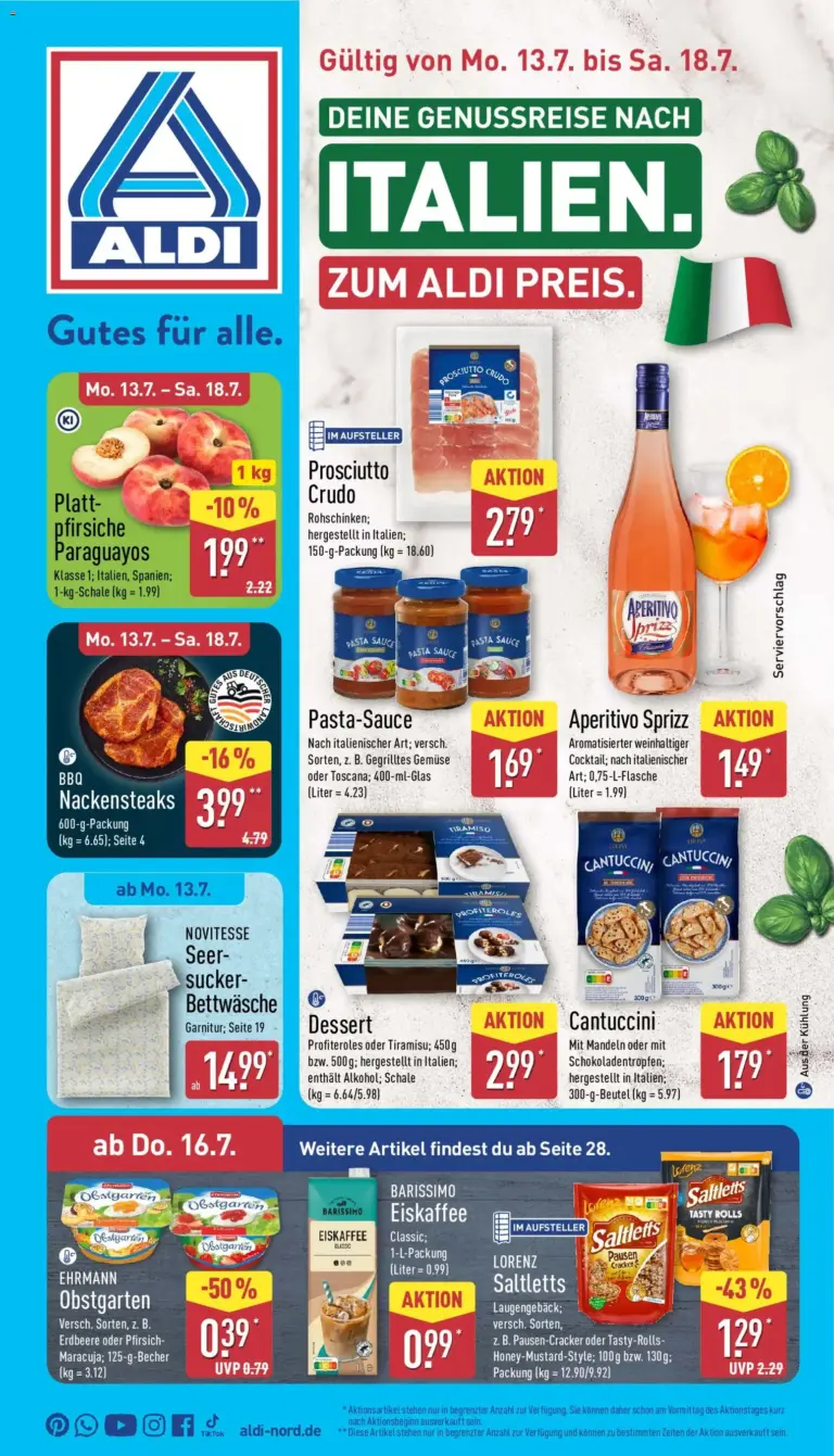 Aldi Prospekt ab 13.07.2026 Angebote Online