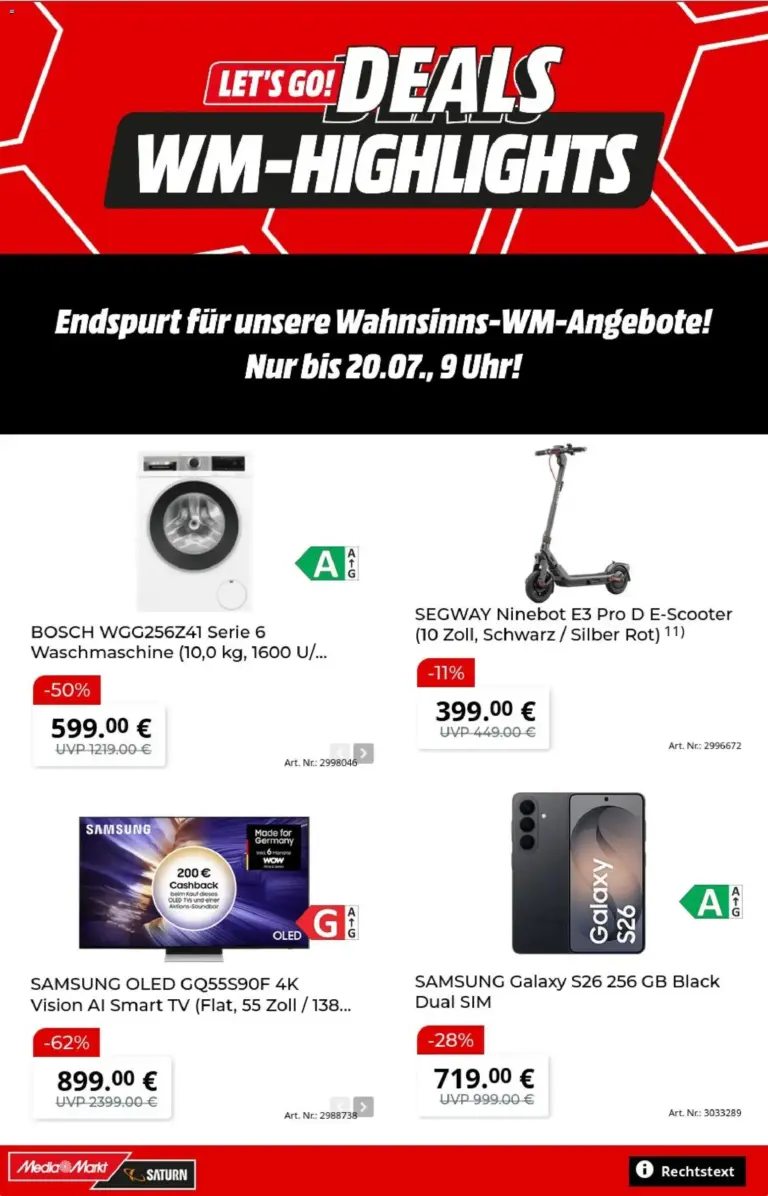 Media Markt Prospekt ab 06.07.2026 zum Blättern