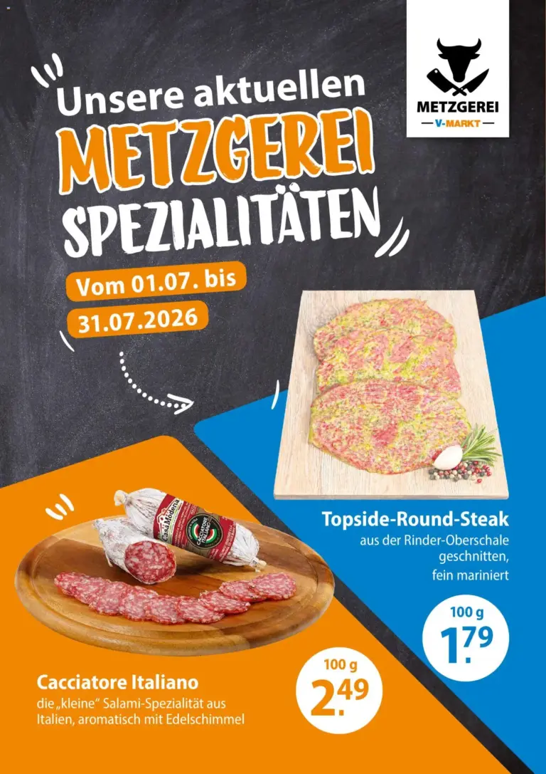 Angebote V-Markt Metzgereiangebote Juli ab 01.07.2026