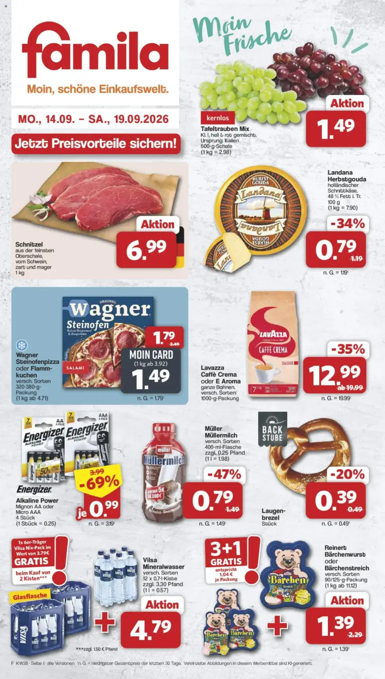 Famila Nordwest Prospekt ab 14.09.2026 zum Blättern