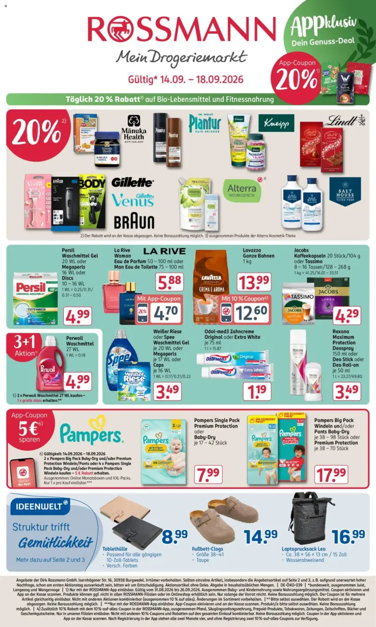Rossmann Prospekt ab 14.09.2026 Angebote Online