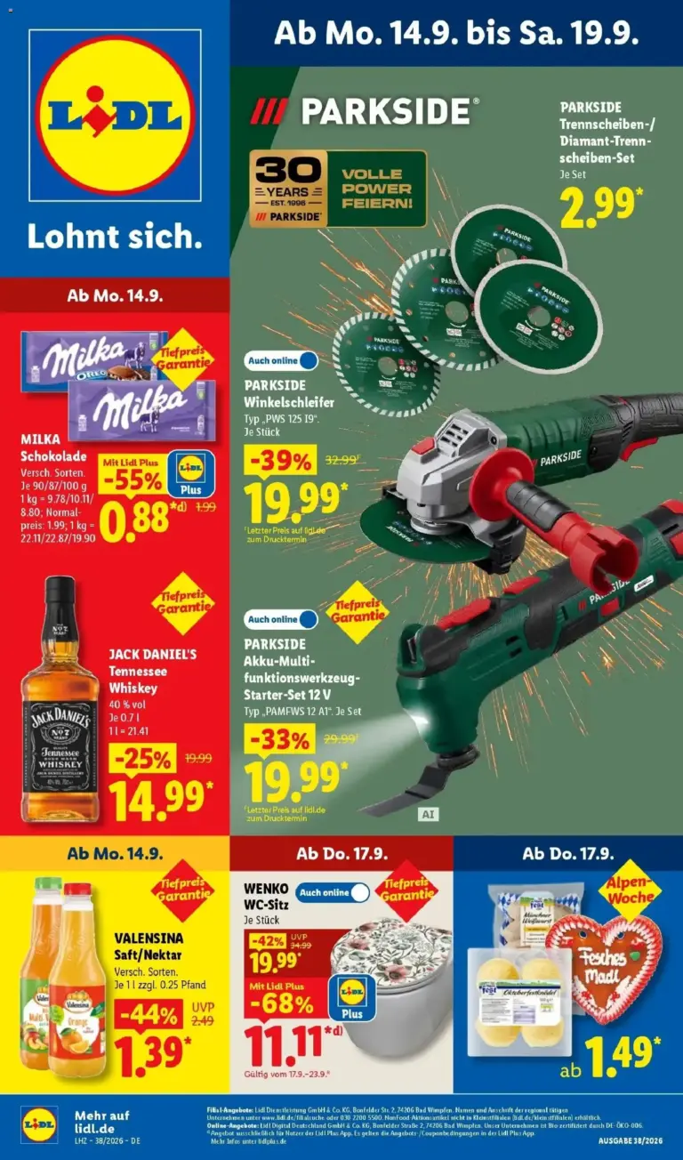 Lidl Prospekt Hof-innenstadt ab 14.09.2026 zum Blättern Angebote