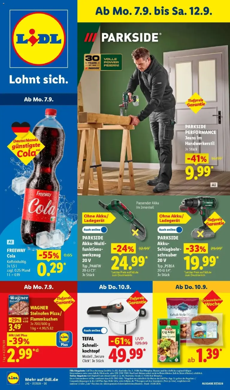 Lidl Prospekt Hof-innenstadt ab 07.09.2026 zum Blättern Angebote