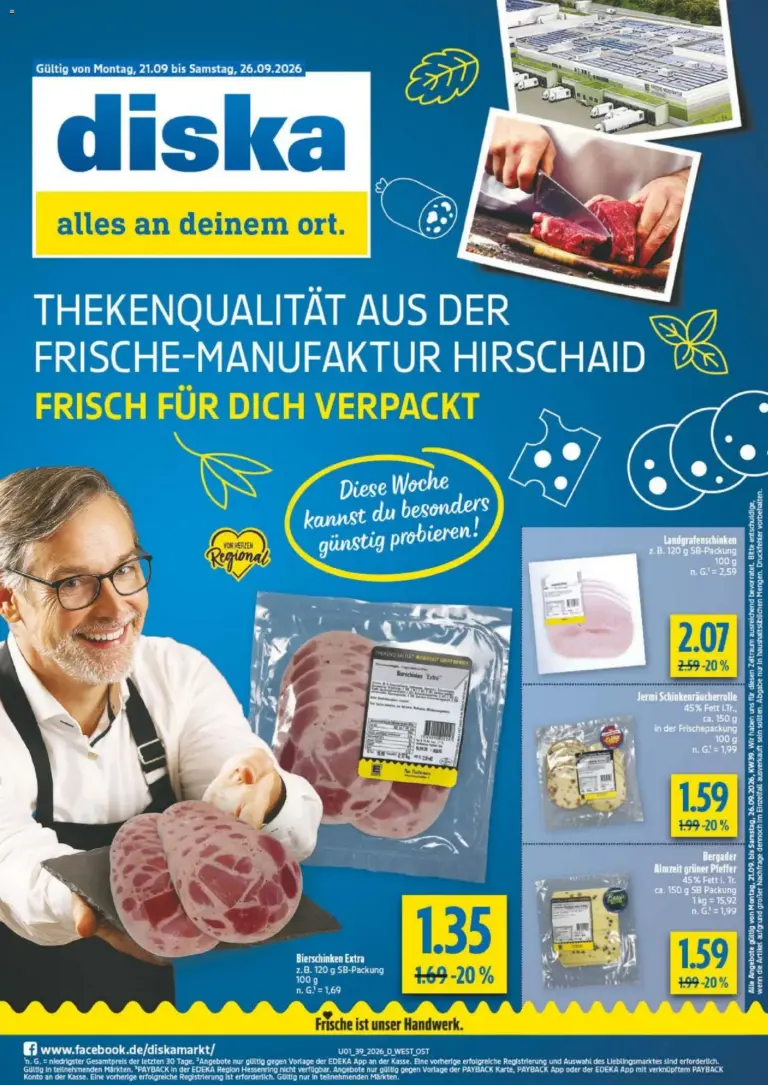Diska Prospekt ab 21.09.2026 zum Blättern